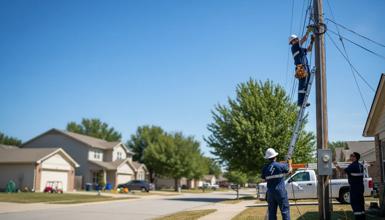 Residential electrician providing installation services in Valier, IL